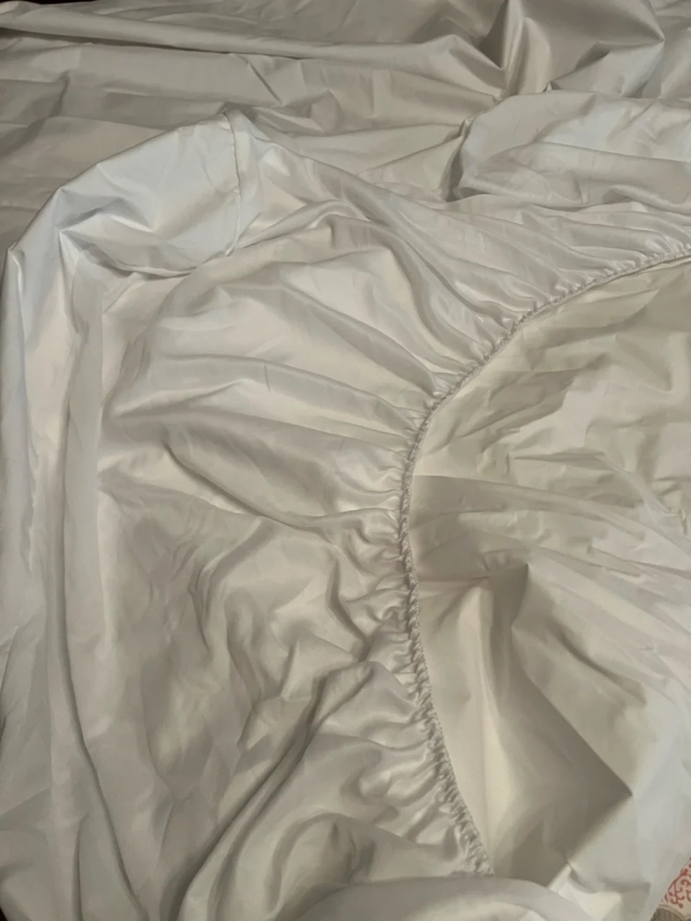 White Fitted Mattress Protector, King